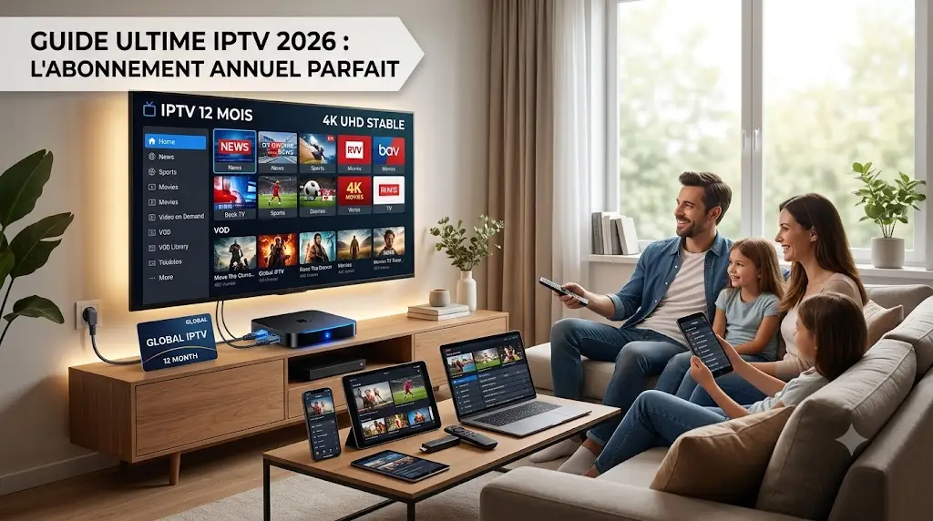 IPTV abonnement 12 mois