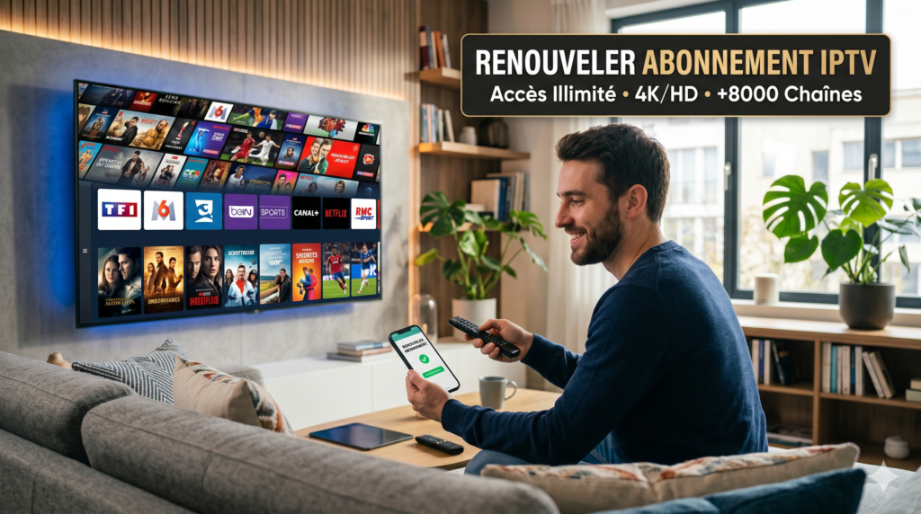 Renouveler abonnement IPTV