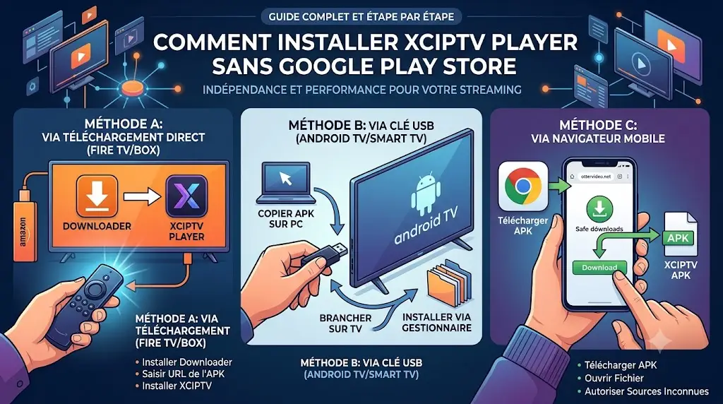 XCIPTV Player sans Google Play Store